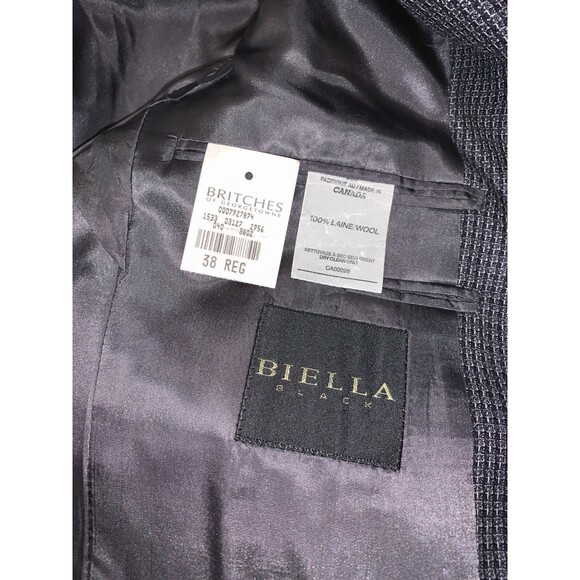 Britches Of Georgetowne Wool Blazer Mens 38R Bespoke TwillJacket Sportcoat - Picture 12 of 12